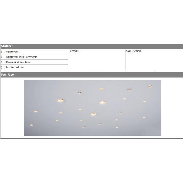New gypsum material spotlight LED frameless ceiling light LED COB embedded ceiling light