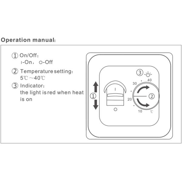 Temperature regulator electric floor heating thermostat