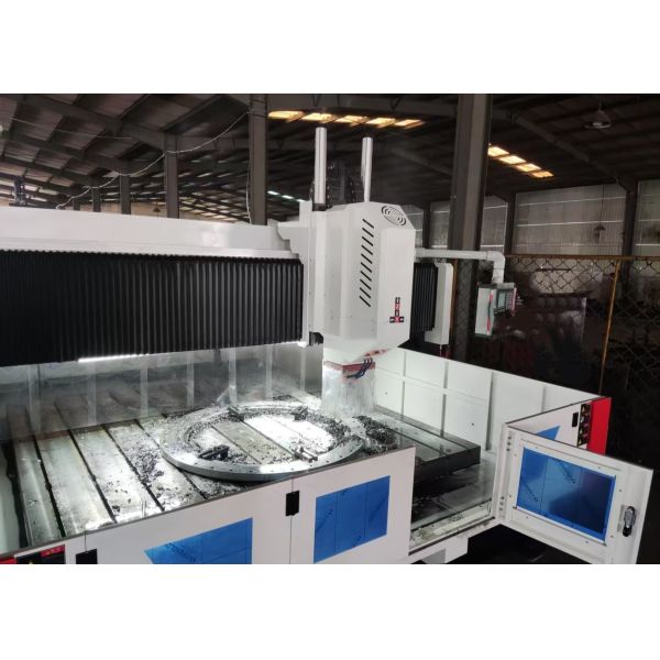 BT50 Spindle Taper Automatic CNC Plate Flange Drilling Machine With PLC Control