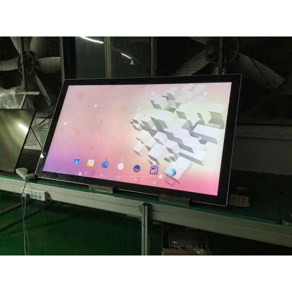 Touch Screen HD Digital Signage Display Wall Mount Big Size 70 Inch Multiple Language