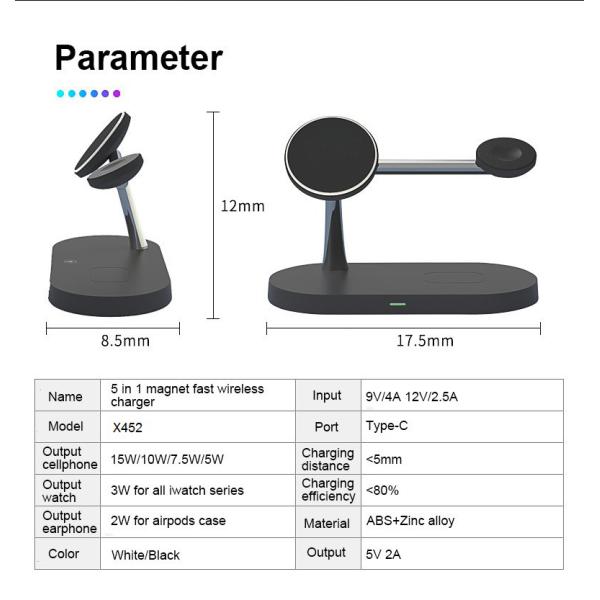 15W Wireless Charger Station