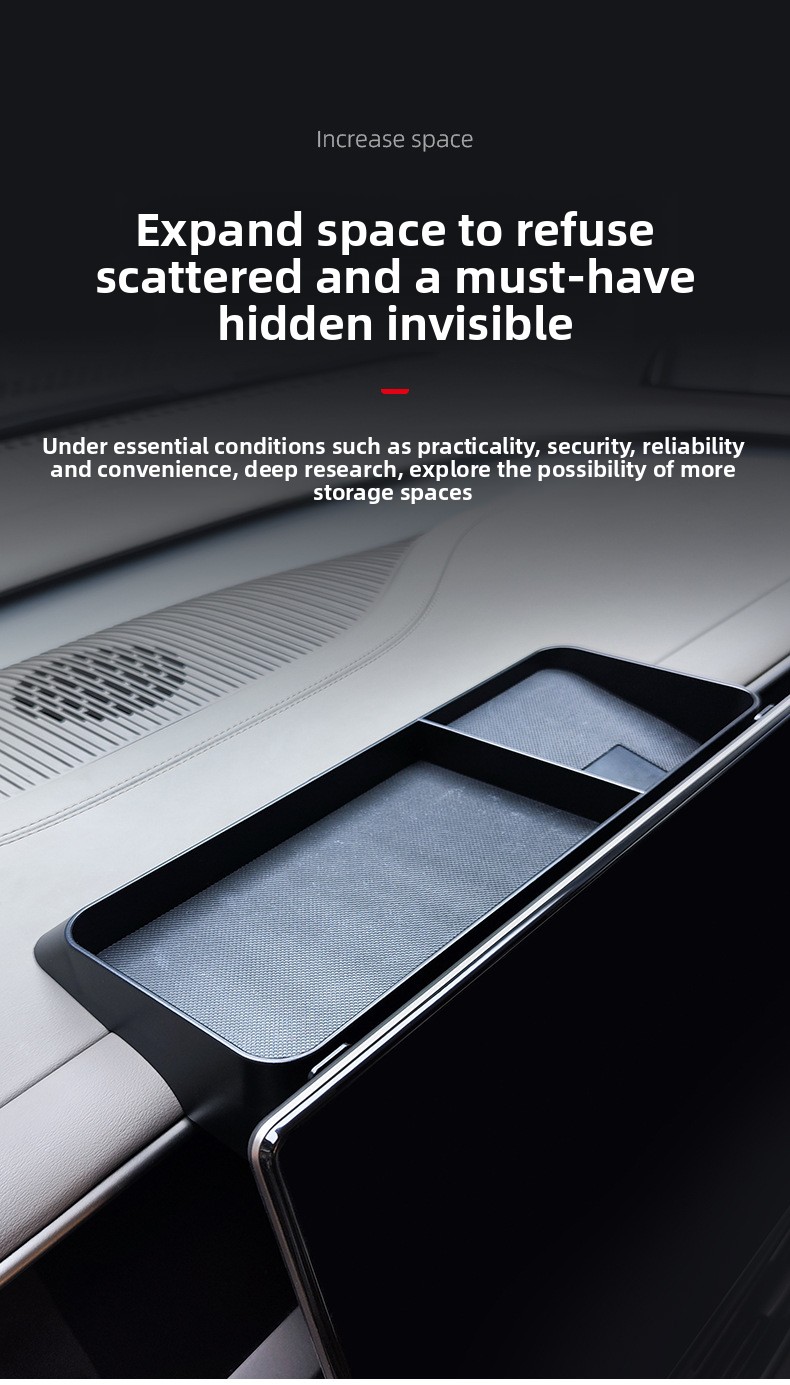 For Dashboard Central Control Screen Storage Box Compatible with 22-23 Models Car Dedicated Modified Organizer Interior Parts