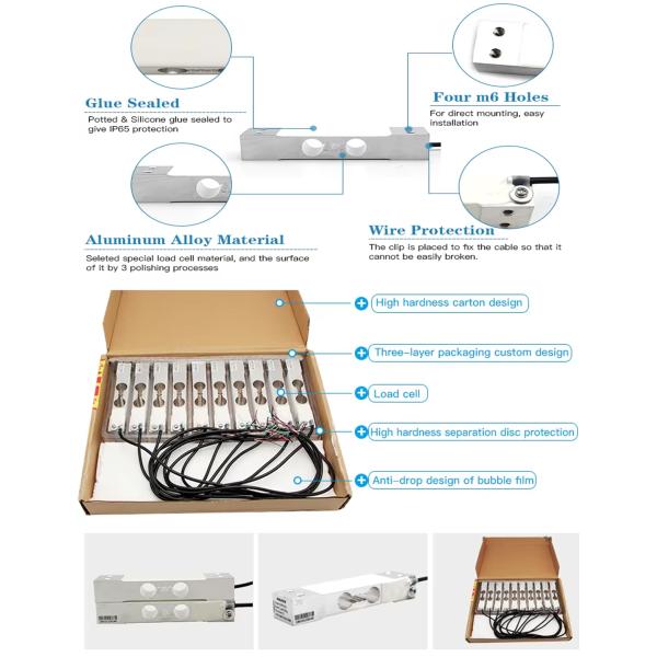 C3 high Accuracy Electronic platform scale weight sensor Single Point Load Cell 50kg 100kg