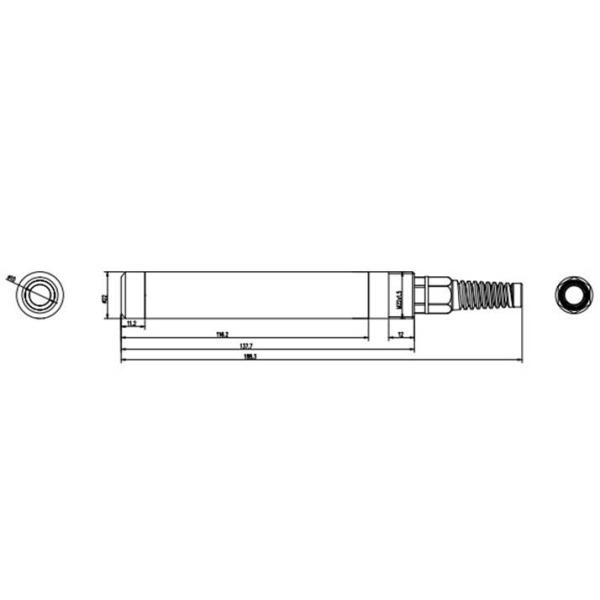 Aquaculture Fluorescence Dissolved Oxygen Sensor High Accuracy 22mm Casing Diameter
