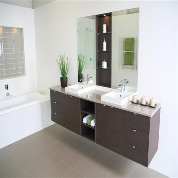 Custom Bathroom Vanity Cabinets Paint Surface Granite Countertop Including Basin Faucet