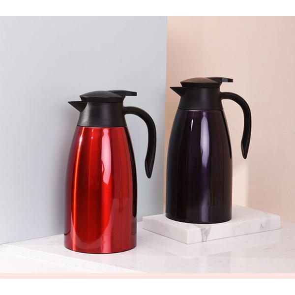 Stainless Steel Double Wall 2000ml Vacuum Insulated Teapot