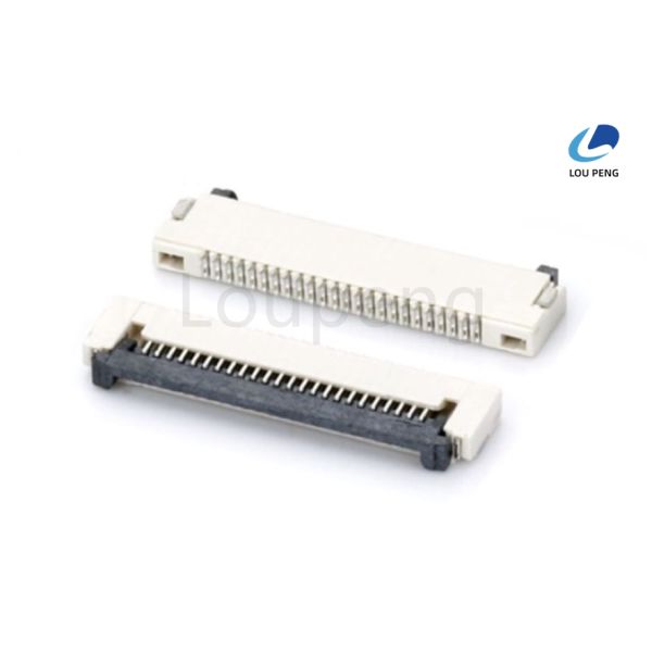 Max processing Temp 230°C For 30 60 Seconds FPC FFC Connector with Phosphor Bronze Solder Tab and SMT Through Hole Technology THT Mounting Types