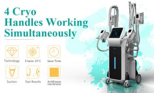 China Best result cryolipolysis 4 handles fda cryotherapy slimming beauty instrument for spa on sale