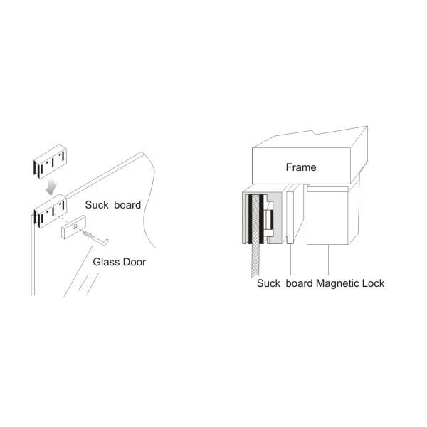 600LBS Double Door Magnetic Lock Fail Safe With Lock Sensor Timer-JS280DTS