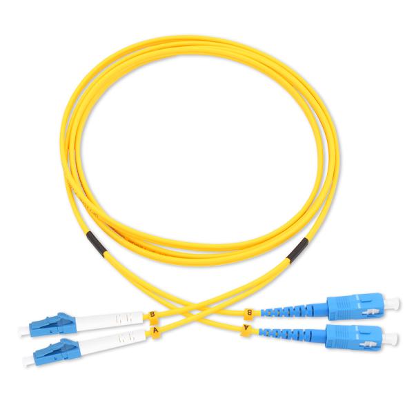Lc-Sc Sm Os2 9/125um Duplex Indoor Outdoor FTTH Drop Multimode Duplex Fiber Optic Patch Cable Cord
