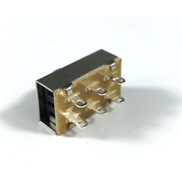 3A 6A HSV 2P2T 6 Pin Miniature On Off Sliding Switch