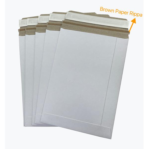 Customized Rigid Cardboard Envelope Document Mailers for Business Shopping