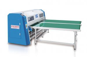 Quality 7 Inch Touch Screen Quilted Fabric Mattress Cutting Machine 80Mm Thickness for sale
