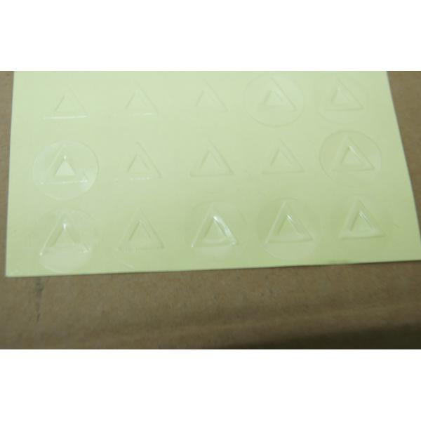 Recyclable Clear Triangle Shrink Sleeve Labels Tactile Warning For Blindman / Stickers
