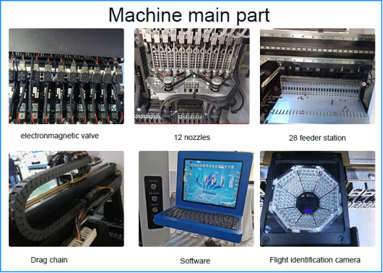 12 Head Automatic Pick And Place Machine 45000CPH Single Module For LED Light