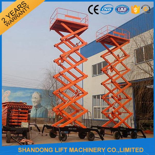 Hydraulic Mobile Platform Lift with 500kg Loading Capacity 12m Lifting Height