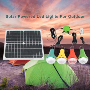 Quality 4 Modes 25W 6V Portable Home Solar System Solar Power Led Lights With Solar Panels for sale