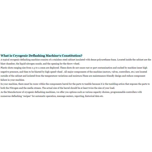 silicone rubber plastic products freezon/freezer/deflashing/cryogenic deflasher machine with cheap price