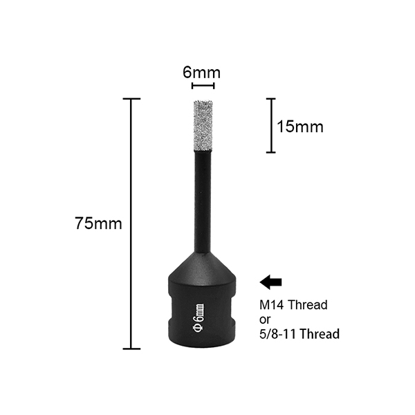 Stone 40mm Diamond Core Drill Bit Vacuum Brazed