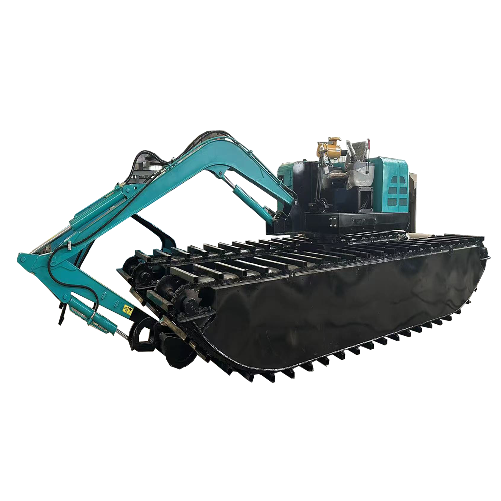 4000KG Load Capacity Amphibious Dredger With 15M Dredging Depth