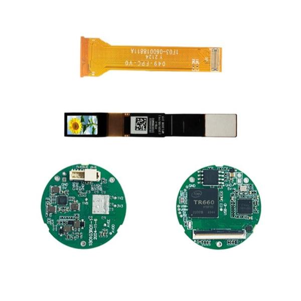 0.49-inch OLED screen | CVBS circular driver solution 1920×1440 1800 brightness Chip TR660 Industrial-grade stability / Medical-grade HD Plug and play