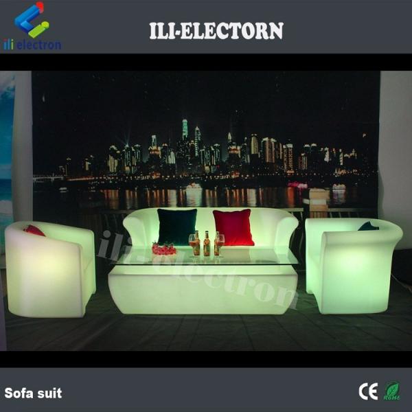 Color Changing Rechargeable plastic LED light up bar table