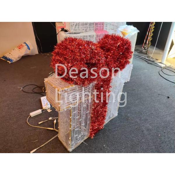 3d Led Christmas Gift Box Motif Light