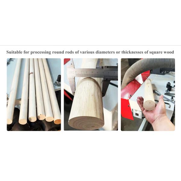 Round Bar Machine Type Wood Processing Equipment for Broom Handle Making MB9012B