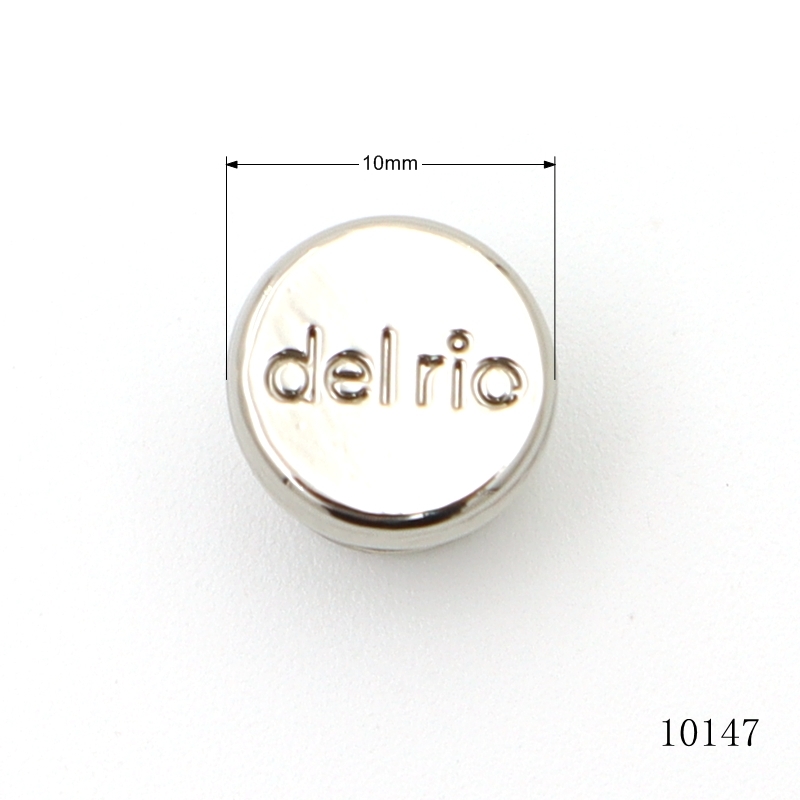 Customized Small Metal Rivets Silver Flat Head Rivets 10mm For Bag