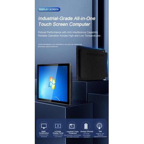 12.1inch Industrial Embedded Screen IP65 Touch Screen All in One Panel Pc Tablet Win 11 From China Manufacturers