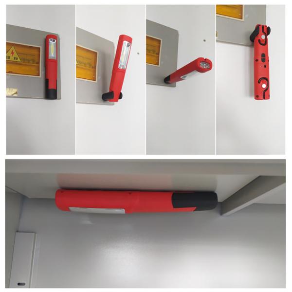 Handheld 2W Cordless Rechargeable Work Light Magnetic With Torch Flashlight