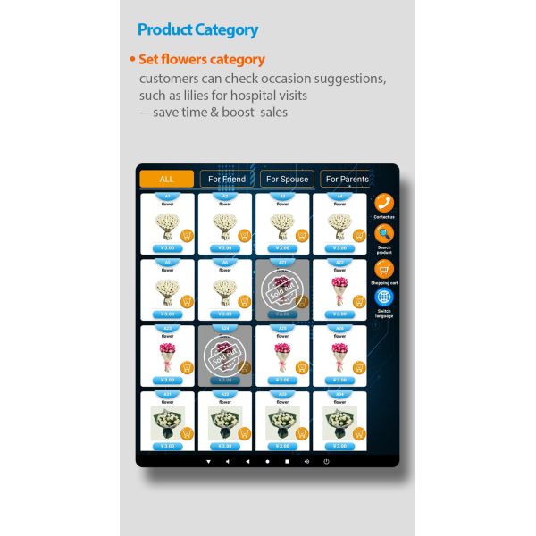 2 in 1 Locker Flower Vending Machine with 32 Inch Touch Screen and Cooling System in Shopping Mall