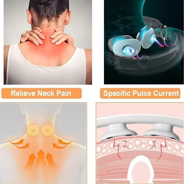 Massage Apparatus Hot Tens Pulse Neck Massager with Heating Function