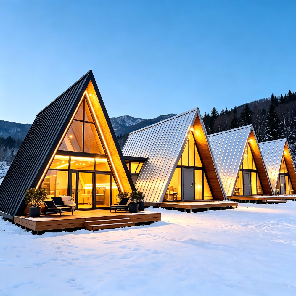 Factory Customized Triangular Prefab Cabin, Quick Setup Multi Functional Space for Living Accommodation and Storage Room