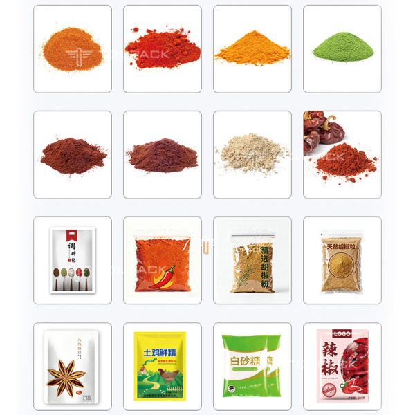 Multifunctional Fully Automatic Pepper Powder Filling Packaging Beverage Food Spice Powder Pouch Vertical Film Packing Machine
