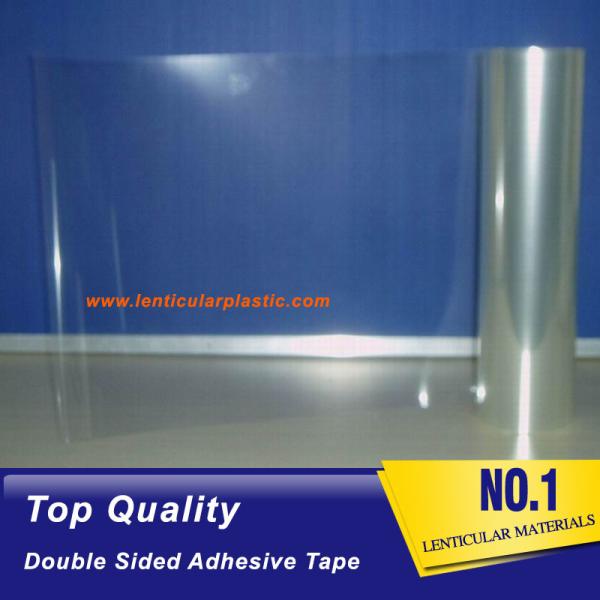 Ultra-thin transparent lenticular double sided roll tape PET material inkjet printer 3d lenticular double adhesive glue