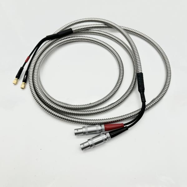 High-Temperature Lemo 01-Microdot Dual-Cable for NDT Equipment