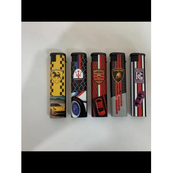 Plastic Torch Butane Lighter Refill for Kitchen Portable Slim Windproof Gas Lighter