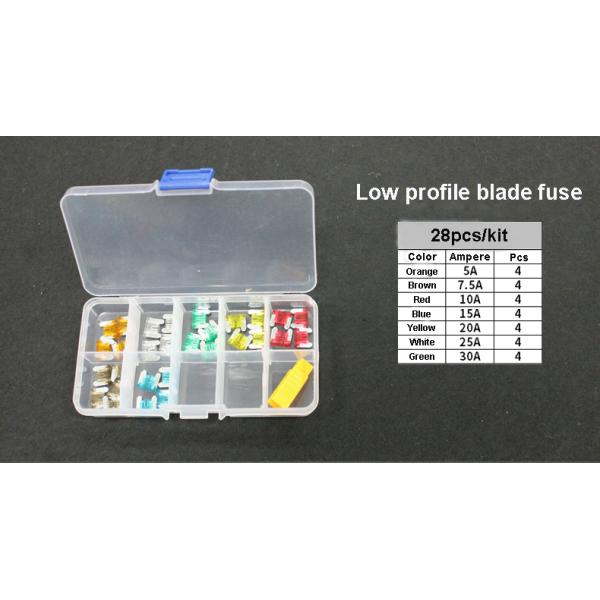 Micro2 Micro3 Low Profile Mini Medium Blade Car Auto Mini Medium Blade Car Auto Fuse Kit Box