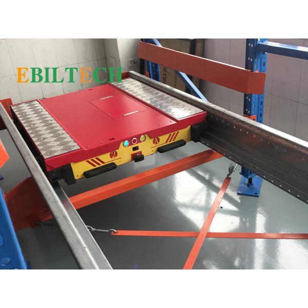 Heavy Duy Radio Shuttle Racking System , Multi Function RGV Rail Guide Vehicle