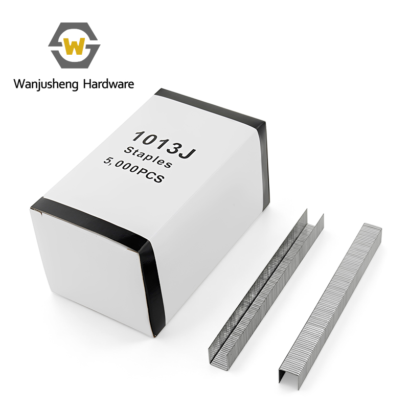 1013J U-Shaped Galvanized Pneumatic Staples for Sofas and Cabinets