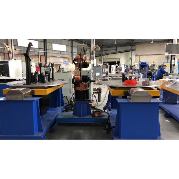 Motor Cycle Frame Automatic Welding Robot , Metal Frame Industrial Robot MIG Welding Machine
