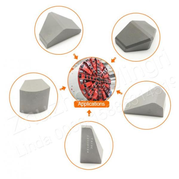 Customized Cemented Carbide Tool , Tunnel Boring Machine Cemented Carbide Tips