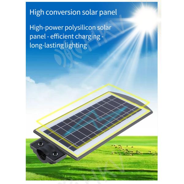 Outdoor IP65 Integrated Solar LED Street Light High Power Motion Sensor Detection