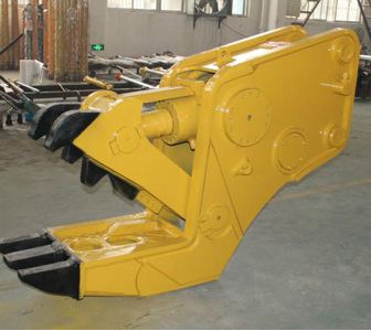Concrete Cat Excavator Attachments No Vibration Jaws Movable Clampes Fixed