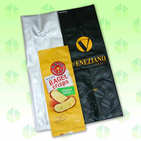 Printed Matte Finish Coffee Bags Packaging Tin-tie Silvery Square Bottom