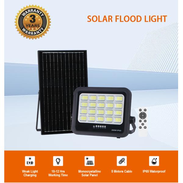 LED Solar Flood Light Waterproof IP65, Adjustable Angle, High Brightness with Durable Shell Design, Ideal for Outdoor