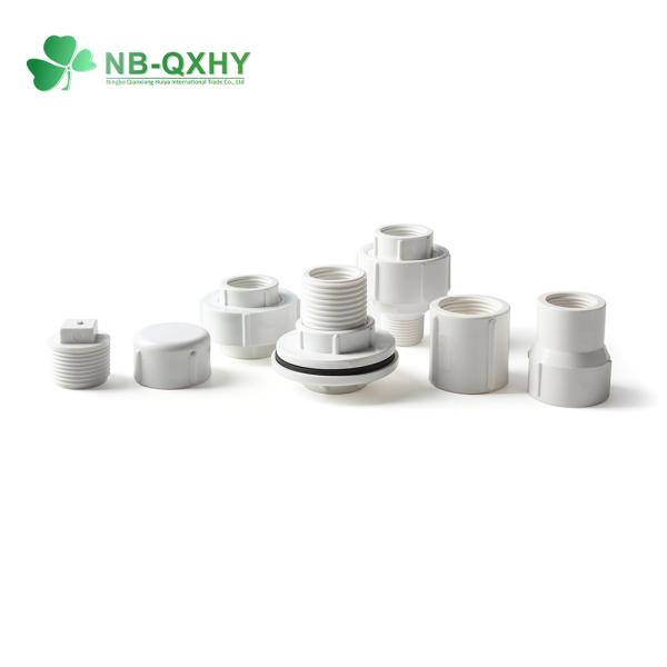 Plastic PVC BSPT Standard Pipe Fitting Nipple Tank Connector Adaptor