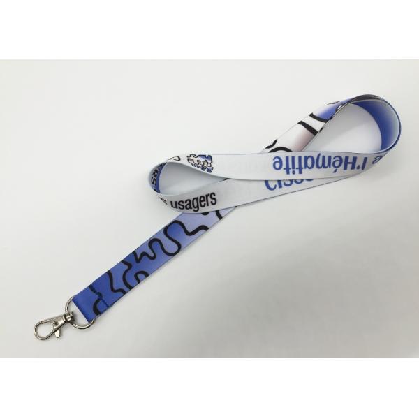 20MM OEM Accepted Dye Sublimation Lanyards For Keys / Id Badges
