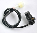 Black 10KHz Rotation Electronic Speed Sensor For Motorcycle EFI System